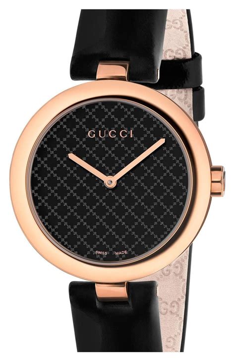 bague diamantissima gucci|Gucci Diamantissima Leather Strap Watch, 32mm .